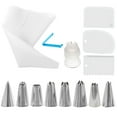 thumbnail image 2 of Cqxid Kitchen Storage Package Under $5 Home & Garden Bakeware 14 Piece Kit – Stainless Icing Nozzle Tips & Piping Bags Set For Baking Cupcake Cookie – Decorating Tools, 2 of 9