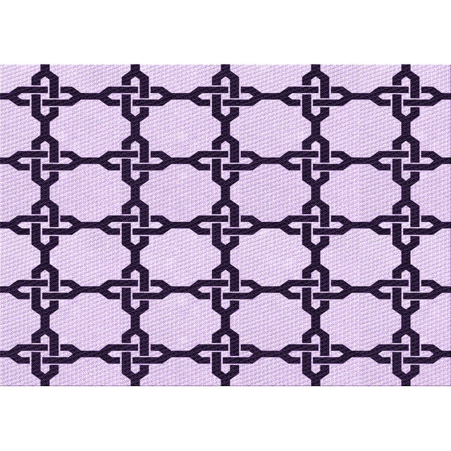 Ahgly Tapis Rectangulaire Lavable en Machine Intérieur Transitionnel Rebecca Violet, 3 Pieds x 5 Pieds