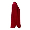 thumbnail image 3 of Ropa de Playa Ocean Pacific para Mujer Camisera Manga Larga Oversize con Corte en Costados, Tipo Lino Rojo Talla G, 3 of 4