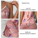 thumbnail image 5 of Women Night Dress Lace Trim Floral Print Sleeveless Spaghetti Strap Ruffle Hem Silk Nighty Dress Pink XL, 5 of 6