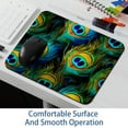 thumbnail image 6 of Peacock Feathers Square Gaming Mousepad Desk Mat Non-Slip Rubber Bottom Printed 8.3x9.8 Inch Suitable for Office and Gaming, 6 of 6