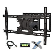 Tilt-Swivel Wall Mount with 6 Feet HDMI Cable, Cable Ties and Leveler for 42 to 70-Inch Screen