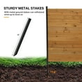 thumbnail image 4 of Zimtown Outdoor Privacy Screen Wooden Trash Can, 4 of 7