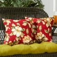 thumbnail image 5 of Greendale Home Fashions Roma Floral 17 in. Square Outdoor Throw Pillow (2-Pack), 5 of 6