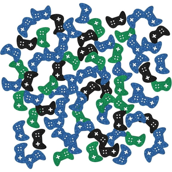 Video Game Confetti Glitter, Game Theme Birthday Table Confetti, Game Player Paper Scatter, Baby Shower Party Table Decorations Confetti, 120pcs