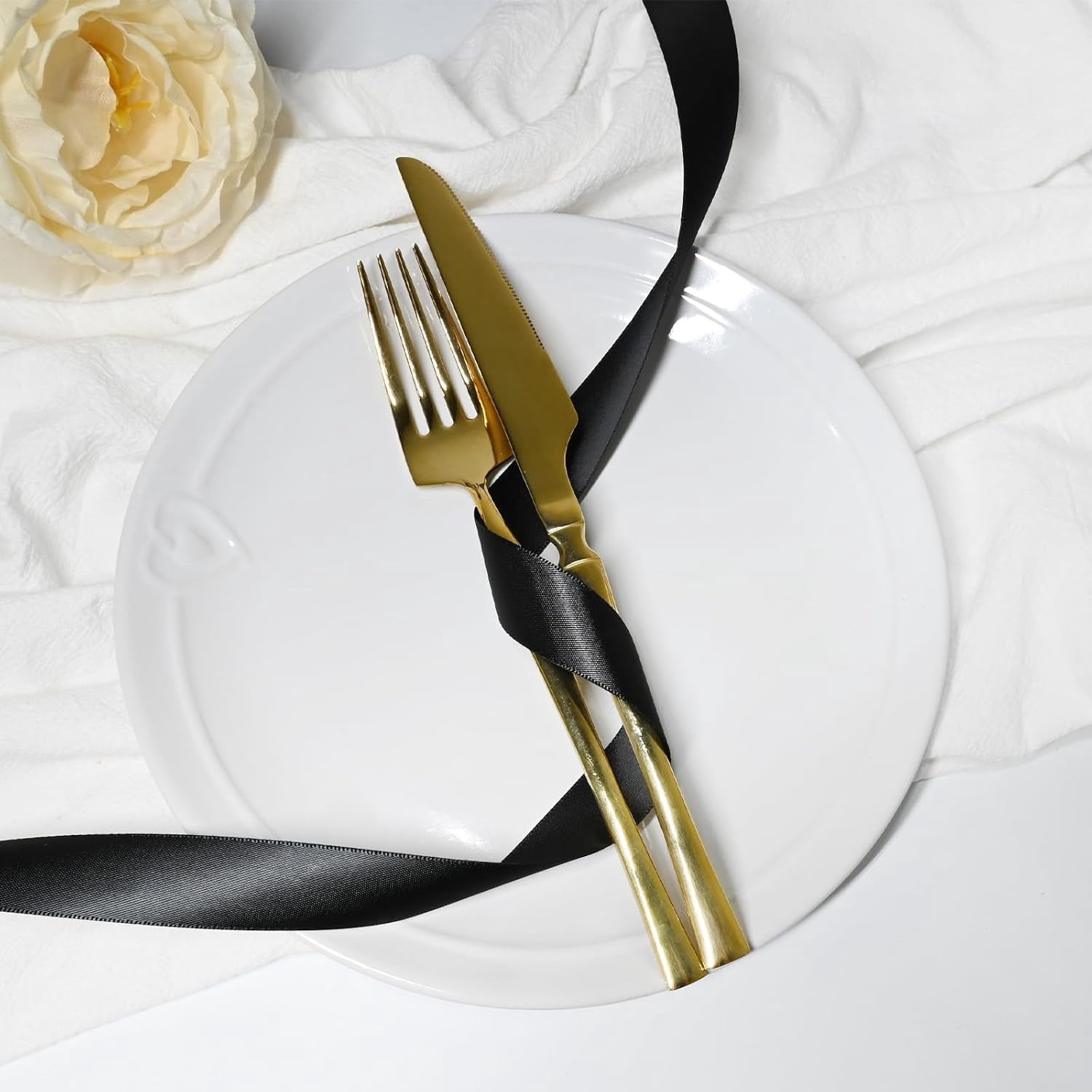 Black Satin Ribbon Double Faced Polyester Satin Ribbons for Gift Wrapping DIY Crafts Weddings Invitations Flower Bouquet Bow Making Home Decor Sewing