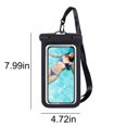 thumbnail image 2 of SPOORYOO Universal Waterproof Phone PouchUniversal Phone Pouch IPX8 Waterproof Dry Bag with Lanyard for Beach and Underwater Use,Fits Phones Up to 6.7 Inches, 2 of 8
