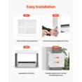 thumbnail image 4 of Vevor KDCJT26INCHBZQAAIV0 26 in. Air Conditioner Wall Sleeve for Universal Through The Wall AC - White, 4 of 10