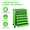 Green, variant on 7 Drawer Rolling Tool Chest, Rolling Metal Tool Chest on Wheels with Lockable Casters, Steel Tool Storage Cabinet for Garage Workshop
