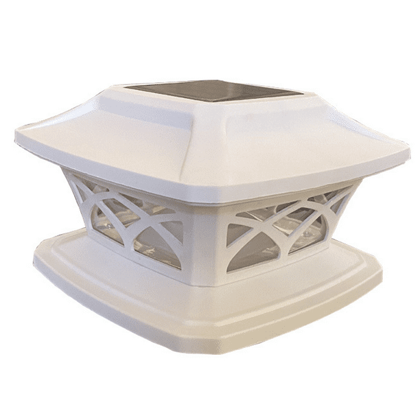 1PACK Solar Outdoor Post Cap Light - Lámpara de jardín Poste de luz Luz de cerca Luz LED Adepaton CPB-US-DYP868-4