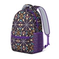 thumbnail image 2 of Abstract Geometric Waterproof School Backpack - Breathable & Spacious for College Students & Commuters, 2 of 5
