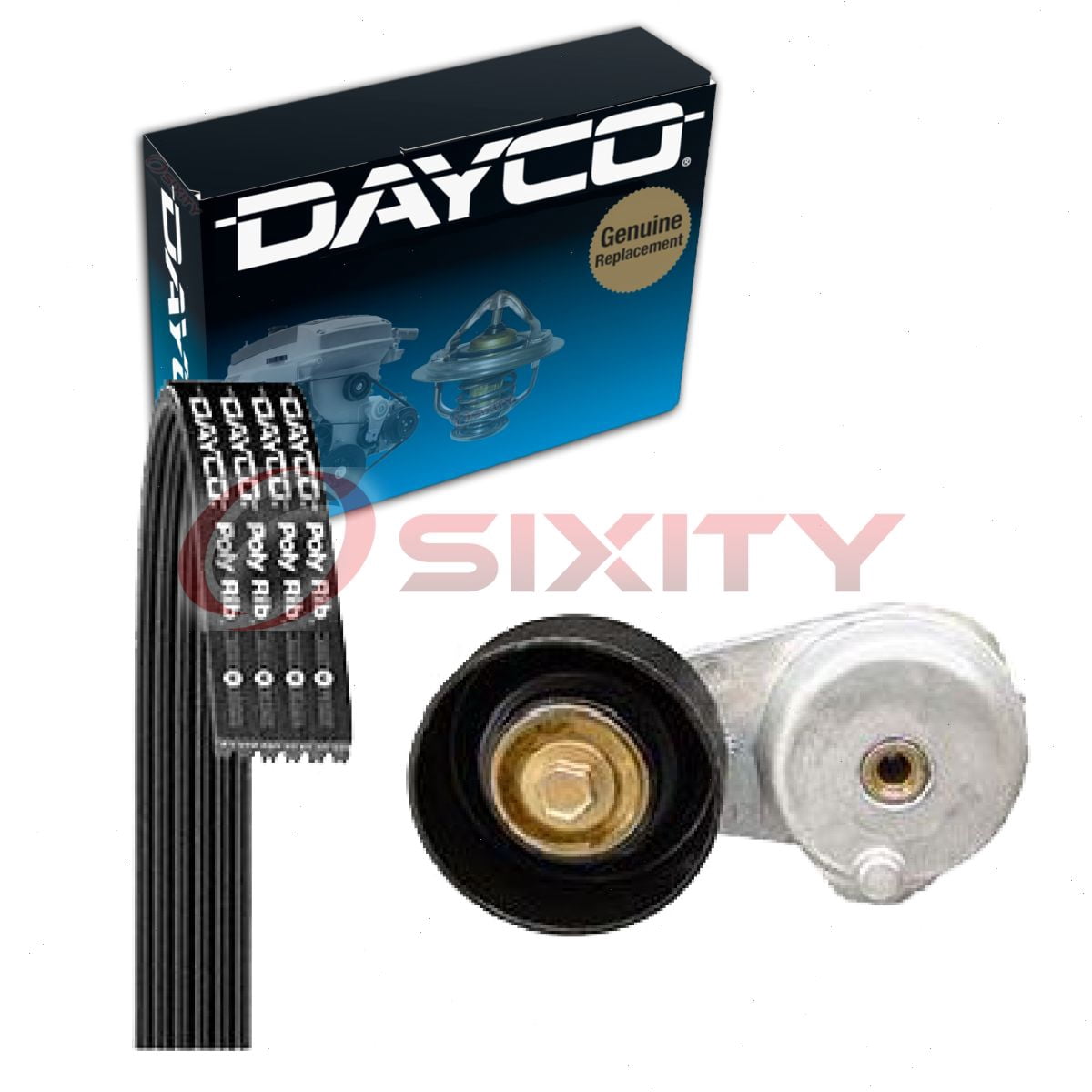 Dayco 5060820K1 - Serpentine Belt Drive Component Kit Fits select: 2001-2004 FORD ESCAPE, 2001-2004 MAZDA TRIBUTE