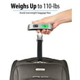 Fosmon Digital Luggage Scale 2 Pack, LCD Display, Temperature Sensor, 110LB Capacity, Tare ...