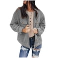thumbnail image 1 of Chaqueta Sólida de Otoño E Invierno Para Mujer, Prendas de Vestir Sueltas de Manga Larga, Cárdigan, Abrigo, Tops Odeerbi  ODB-6, 1 of 5