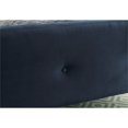 thumbnail image 2 of Maklaine Queen Tufted Flannelette Platform Bed in Navy Blue, 2 of 2
