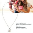 thumbnail image 3 of Collier en Forme de Coeur, Collier en Strass Bijoux Exquis pour Sortir Ensemble, 3 of 8