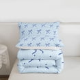 thumbnail image 5 of Erosebridal Dreamy Princess Style Twin Comforter Sets,Blue Cute Bow Tie Bedding Set For Bowknot Lovers, Reversible 2 Pieces, 5 of 7