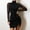 Black, variant on IDALL Prom Dresses,Formal Dresses Women's Fashion Glitter Split Hems Contrast Mesh DressTurtleneck Long Sleeve Party Dress Graduation Dress,Long Sleeve Dress,Bodycon Dresses Black Dress L