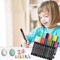 thumbnail image 2 of RYRDWP Double Line Pen Color Hand Account Pen Hand-painted 24 Color Pen, 2 of 9