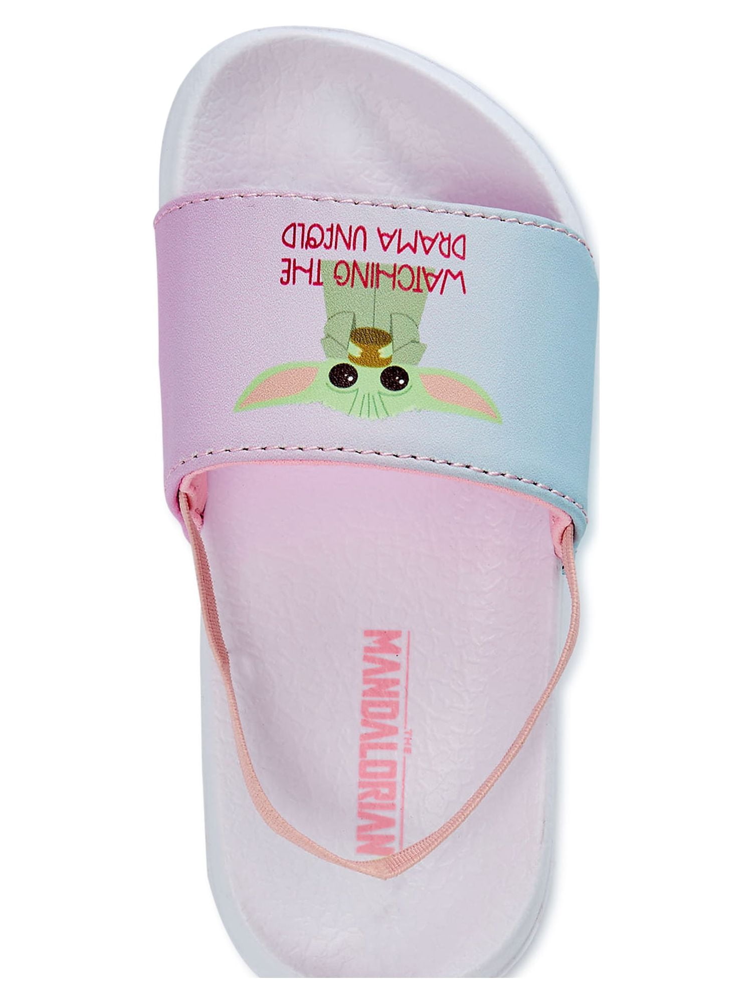 The Mandalorian Toddler Girls' Ombre Slide Sandals
