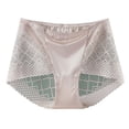 thumbnail image 3 of Bovxnpu Women's Plus Size Panties, Womens Breathable Lace Brief Underwear No Show Panties, Underwear French Thin Perspective Mesh Lace Underwear Cropping Hip Lifting Low Waist Underwear Underwear, 3 of 4