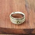 thumbnail image 5 of LD DESIGNS Flower Spinner Ring, 925 Sterling Silver Ring, Textured Ring, Thumb Ring, Two Tone Spinner Ring, Meditation Ring, Worry Ring, Fidget Ring, 5 of 6