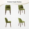 thumbnail image 6 of OUTGOODS Set of 4/6 Modern Dining Chairs, Linen Upholstered, Wood Legs, 6 of 8