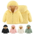 thumbnail image 5 of Hicidod Baby Unisex Boys Girls Clothes Down Jacket Hoodie Coat Winter Warm Outerwear Velvet Lining Zipper Jacket Coat, 5 of 6
