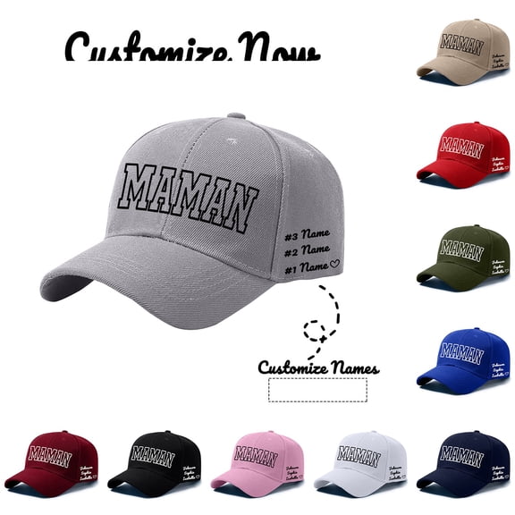 ManxiVoo Personalized Name Custom Baseball Hat for Mother Day Birthday Gift Giving and Daily Outdoor Activities
