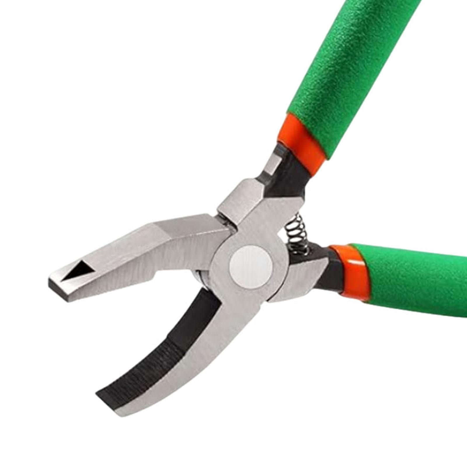 FVDPWYE Glass Cutter Tool Glass Breaking Pliers Ergonomic Handle Heavy Duty Breaker Tile 6inch