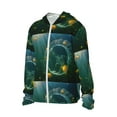 thumbnail image 2 of Sigee Jelly Fish Print UPF50+ Men's Sun Protection Hoodie Shirt SPF UV Shirt Long Sleeve Fishing Outdoor Lightweight, S-3XL, 2 of 9