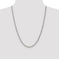 thumbnail image 2 of Auriga 14k White Gold 4.3mm Curb Chain Necklace 24inch for Women, 2 of 6
