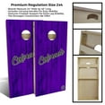 thumbnail image 4 of Skips Garage Colorado Vintage Baseball Cornhole Set - Choose Your Size & Accessories Include Lights & Case 2x3 Boards (24" x 36"), 4 of 6