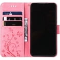 thumbnail image 5 of Compatible with Samsung Galaxy S22 Case Glitter with Card Holder Flip Wallet Phone Case for Women Crystal Butterfly Shockproof Protective Case for Samsung Galaxy S22,Pink GY, 5 of 12