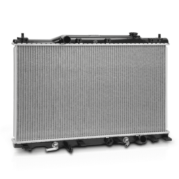 2573 Aluminum Core Radiator OE Replacement fit 2001 2002 2003 2004 2005 2006 2007 Honda Stream Non USDM, Chrome