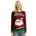 thumbnail image 3 of Spencer Christmas Pullover Sweaters for Women and Men, Long Sleeve Knitted Crew Neck Sweater Tops Holiday Pullover, Size S-XXL, 3 of 9
