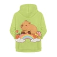 thumbnail image 2 of chaqlin Capybara Zip up Hoodies for Girls 14-16 Years Old Cute Full-Zip Hooded Jacket Long Sleeve Hoodis Sweatshirt Kangaroo Pocket Full Zip Kids Sweater Top, 2 of 7