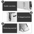 thumbnail image 5 of Linkidea 4 Pack Toothbrush Holder Wall Mounted with Cover, Hanging Toothbrush Organizer Compatible with Colgate Extra Clean, Oral-B CrossAction, Reach Essentials (Transparent Grey), 5 of 6