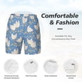 thumbnail image 5 of Balery Funny Chicken Mens Swim Trunks Swim Shorts for Men Quick Dry Inseam Beach Shorts with Compression Liner Pocket-XX-Large, 5 of 9