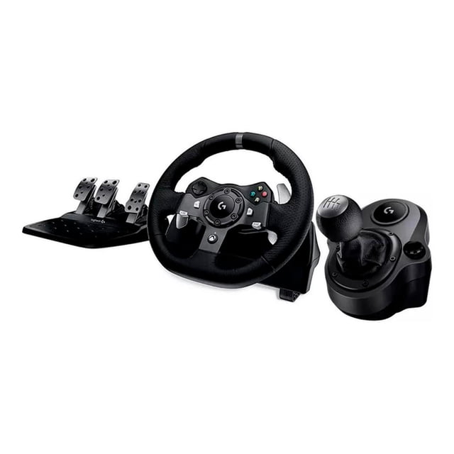 Kit Volante Logitech G920 Palanca Pedales Para Xbox Series X|S Xbox One PC Negro
