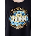 thumbnail image 2 of WWE Womens' Wrestling Sasha Banks Legit Boss Pajama Set Short Tank Top, 2 of 6