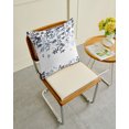 thumbnail image 3 of Waterproof Outdoor Throw Pillows with Inserts 18"x18" Set of 2, Navy Blue Leaves Soft Decorative Pillowcases for Couch Bedroom, Summer Botanical Pillow Covers for Sofa Living Room, 3 of 7