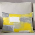 thumbnail image 3 of Yellow Grey Throw Pillow Covers, Rustic Mottled Oil Painting Abstract Texture Soft Breathable Pillow Cases with Invisible Zipper for Sleeping, Body Pillowcases for Couch Bed Sofa Chair 24x36 Inches, 3 of 6