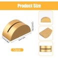 thumbnail image 2 of Qucyy 12 Pcs Supports de Numéros de Table, Support de Nom de Table Doré Design Semi-Circulaire Moderne Clips de Cartes pour Mariage Banquet Réception Anniversaire Fête, 2 of 5
