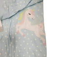 thumbnail image 2 of Carter's Unicorn Light Blue Sleepwear 4T with Hearts, 2 of 2