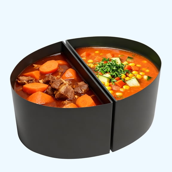 Sunvivi 2-in-1 Silicone Slow Cooker Liners, Reusable Divider Insert for 6QT Crock Pot, Bpa Free, Dishwasher Safe, Grey