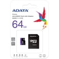 thumbnail image 2 of Memoria Micro Sd Adata UHSI 64GB Class 10 Con Adaptador Sd, AUSDX64GUICL10RA1 Adata AUSDX64GUICL10-RA1, 2 of 2