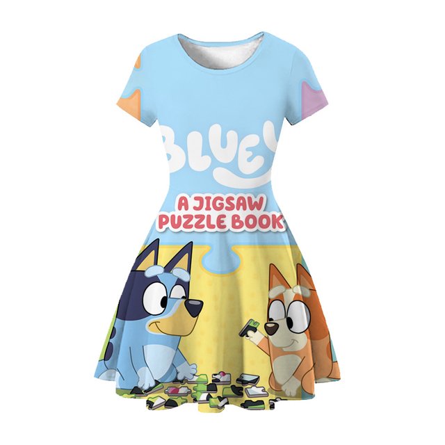 Brui Robe Imprimée 3D pour Filles, Mignonne Robe de Dessin Animé Princess, Chemise de Nuit de Jeu-HAPDEN