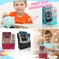thumbnail image 3 of Kids Atm Simulation Bank With Debit Card 4-Digit Code Access Electronic Screen Lighting And Voice Prompts, Automatic Banknote Scroll And Coin Identification, Modifiable Pin Safe, 3 of 4