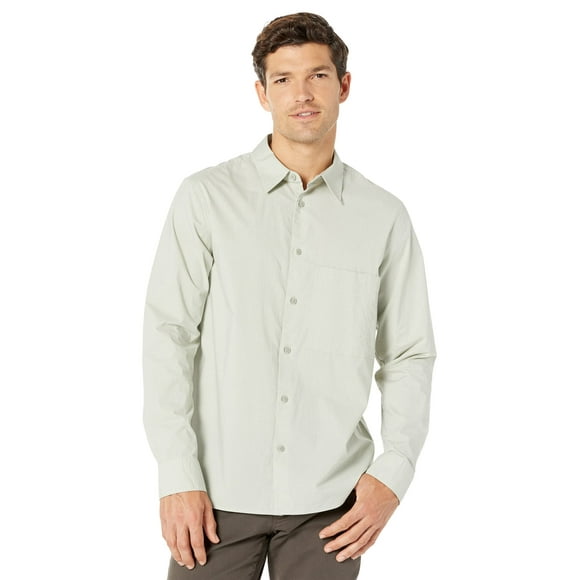 Calvin Klein Long Sleeve Pocket Check Easy Shirt Misty Sage LG